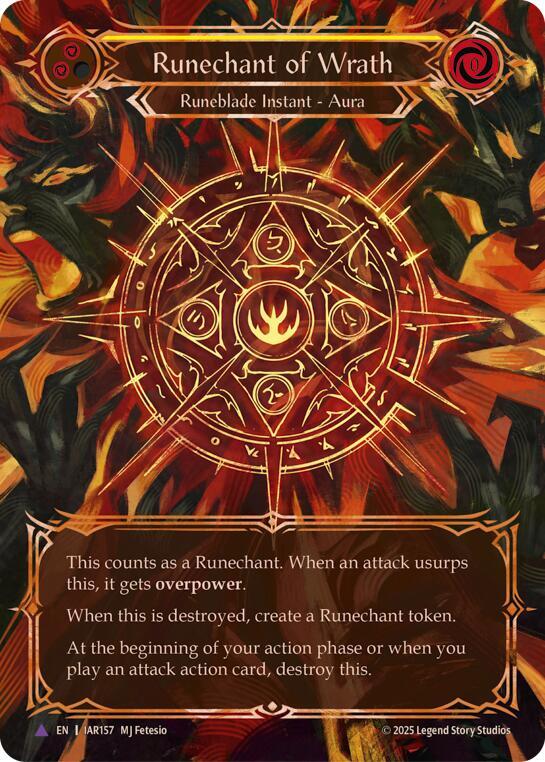 Runechant of Wrath (Yellow)(Marvel) (IAR157-MV) [Omens of the Third Age]