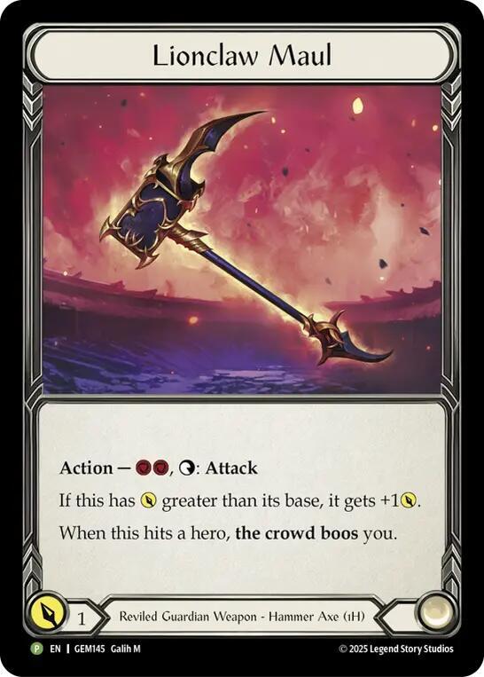 Lionclaw Maul (GEM145) [Gem Pack 5]