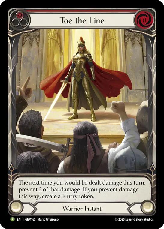 Toe the Line (Red) (GEM165) [Gem Pack 5]