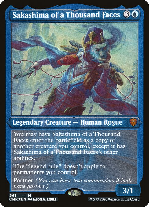 Sakashima of a Thousand Faces (561) [Commander Legends] [Etched]