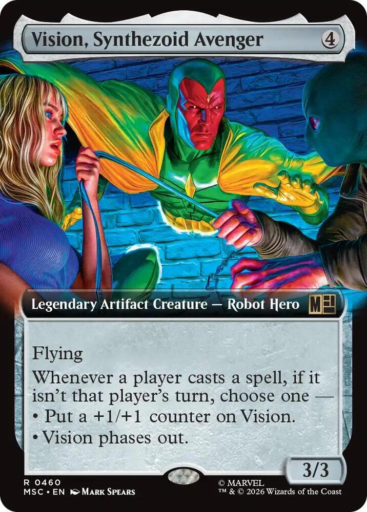 Vision, Synthezoid Avenger (Extended Art) (460) [Marvel Super Heroes Commander]