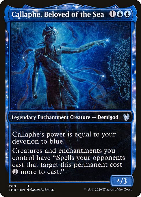 Callaphe, Beloved of the Sea (260) [Theros Beyond Death] [Showcase]