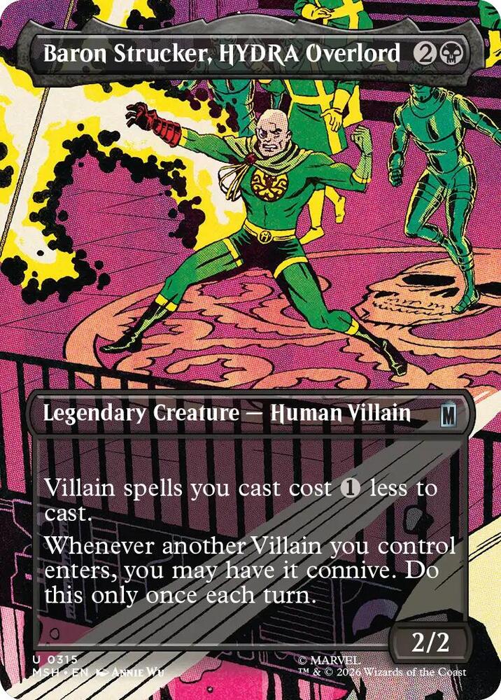 Baron Strucker, HYDRA Overlord (Borderless) (0315) [Marvel Super Heroes]