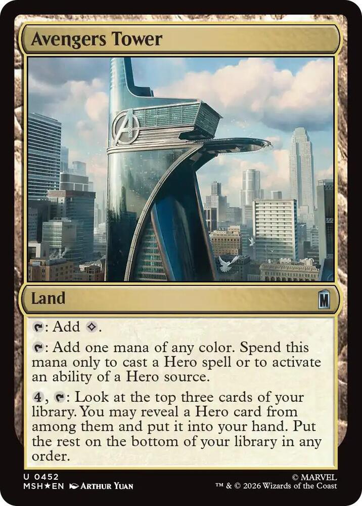 Avengers Tower (Surge Foil) (452) [Marvel Super Heroes]