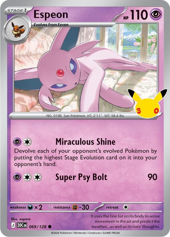 Espeon (069/128) [ME: 30th Celebration]