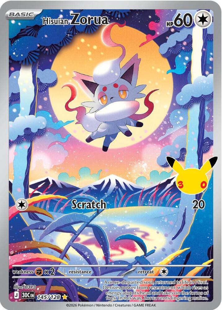 Hisuian Zorua (145/128) [ME: 30th Celebration]