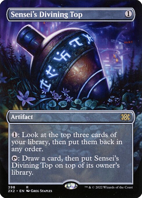 Sensei's Divining Top (398) [Double Masters 2022] [Borderless]