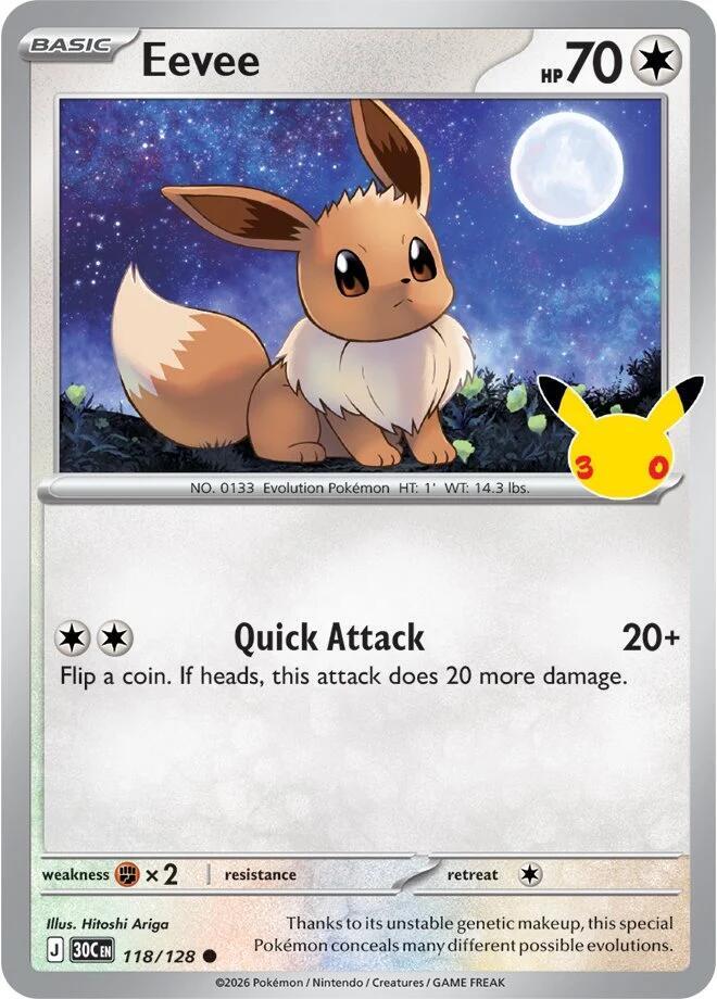 Eevee - 118/128 [ME: 30th Celebration]
