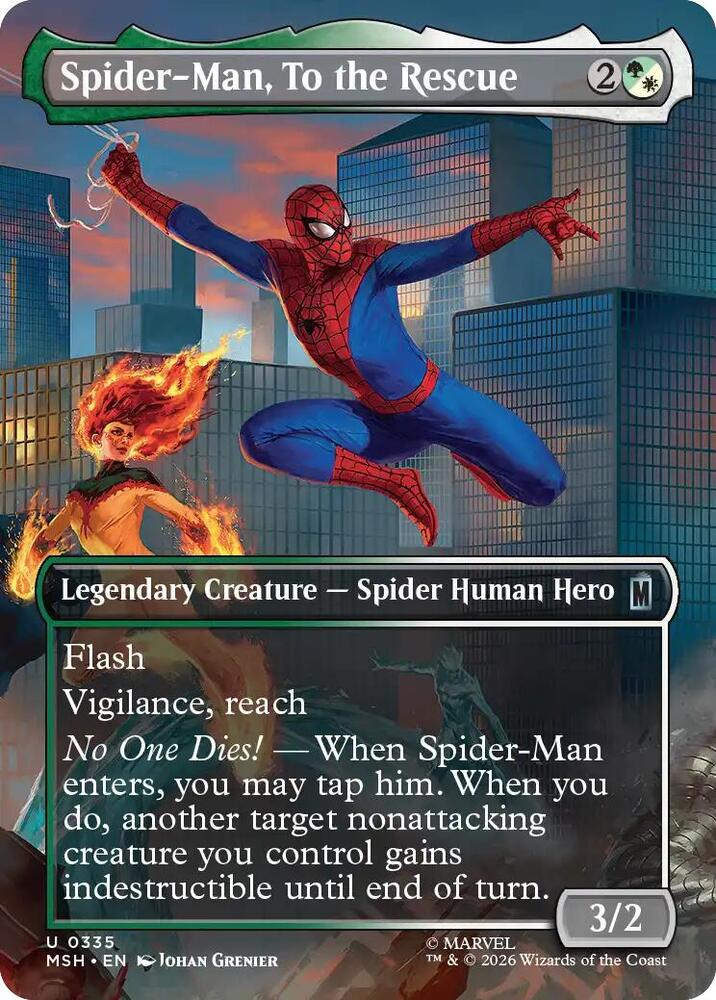 Spider-Man, To the Rescue (Borderless) (228) [Marvel Super Heroes]