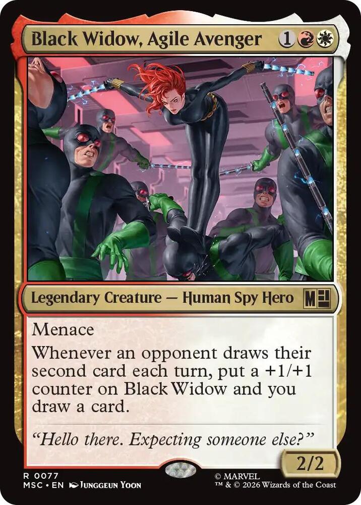 Black Widow, Agile Avenger (77) [Marvel Super Heroes Commander]