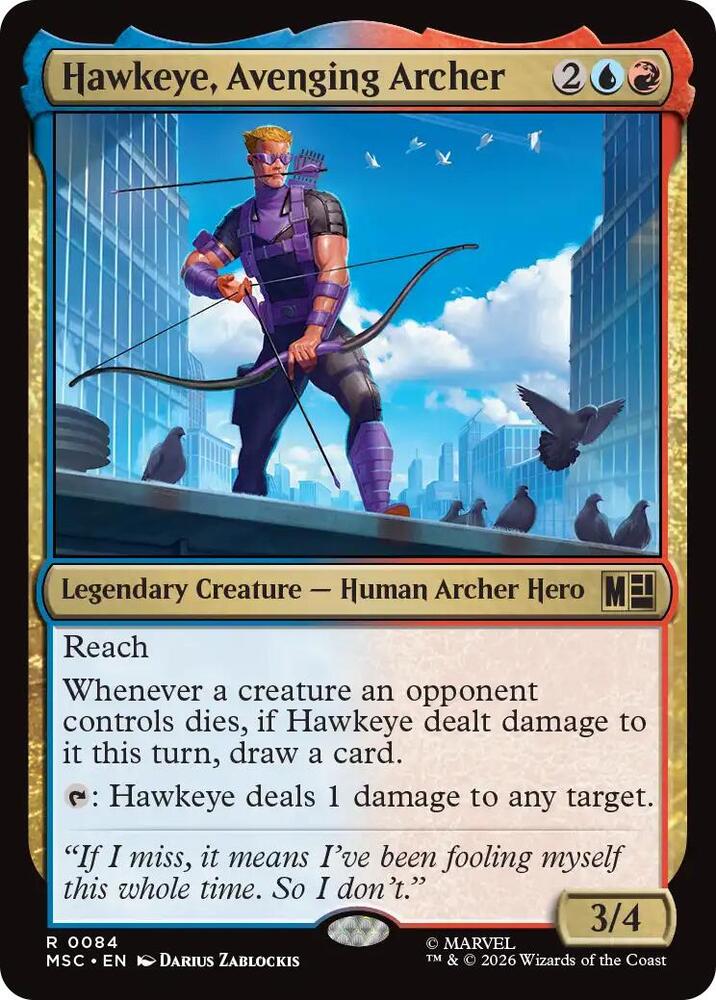 Hawkeye, Avenging Archer (84) [Marvel Super Heroes Commander]