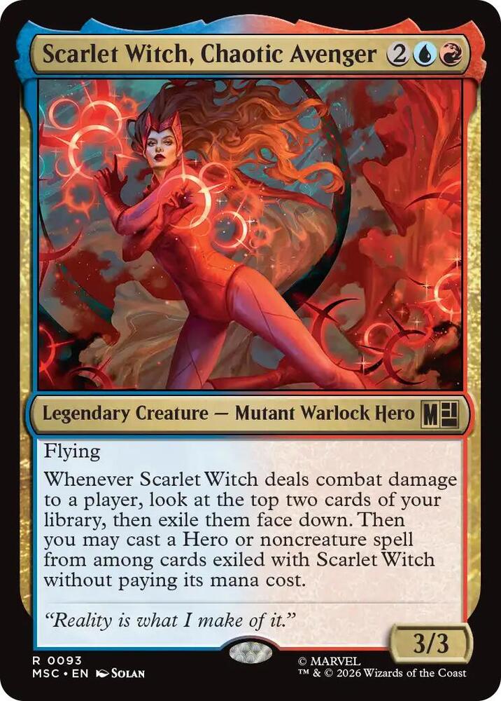 Scarlet Witch, Chaotic Avenger (93) [Marvel Super Heroes Commander]