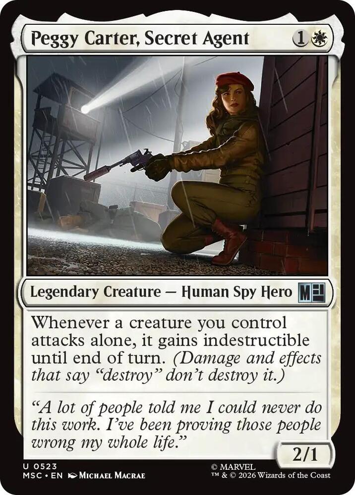 Peggy Carter, Secret Agent (523) [Marvel Super Heroes Commander]
