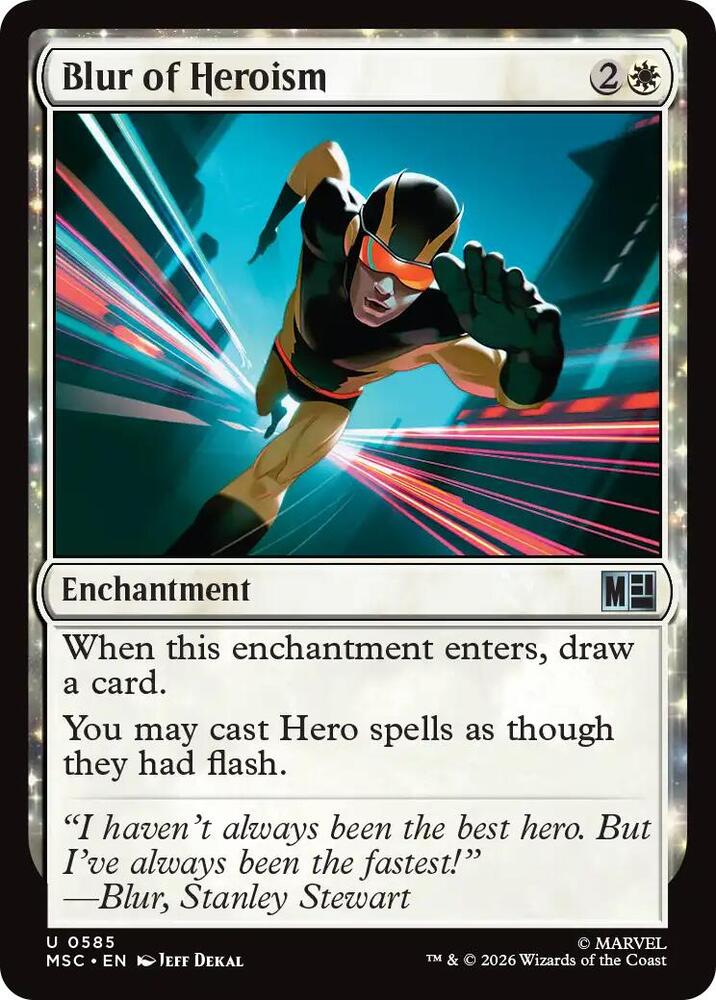 Blur of Heroism (585) [Marvel Super Heroes Commander]