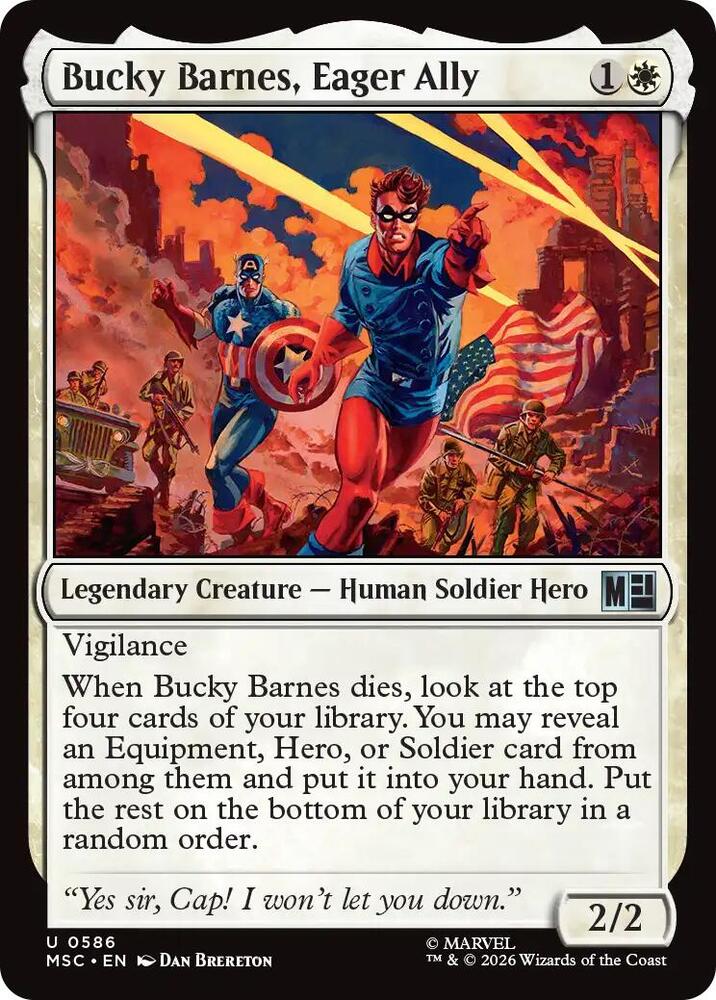 Bucky Barnes, Eager Ally (586) [Marvel Super Heroes Commander]