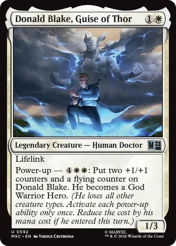 Donald Blake, Guise of Thor (592) [Marvel Super Heroes Commander]