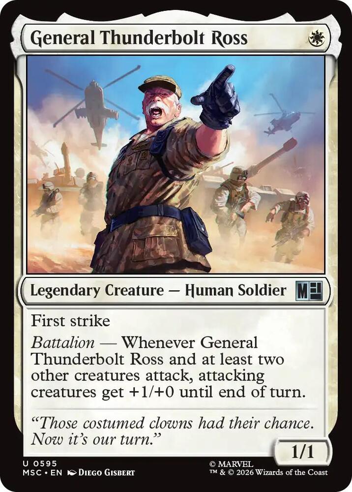 General Thunderbolt Ross (595) [Marvel Super Heroes Commander]