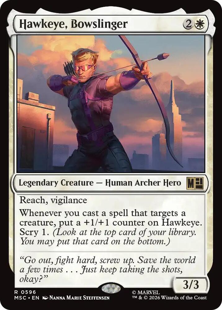 Hawkeye, Bowslinger (596) [Marvel Super Heroes Commander]