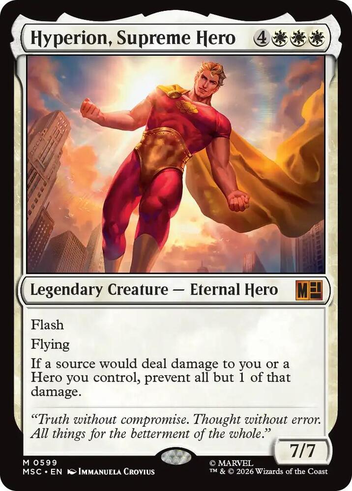 Hyperion, Supreme Hero (599) [Marvel Super Heroes Commander]