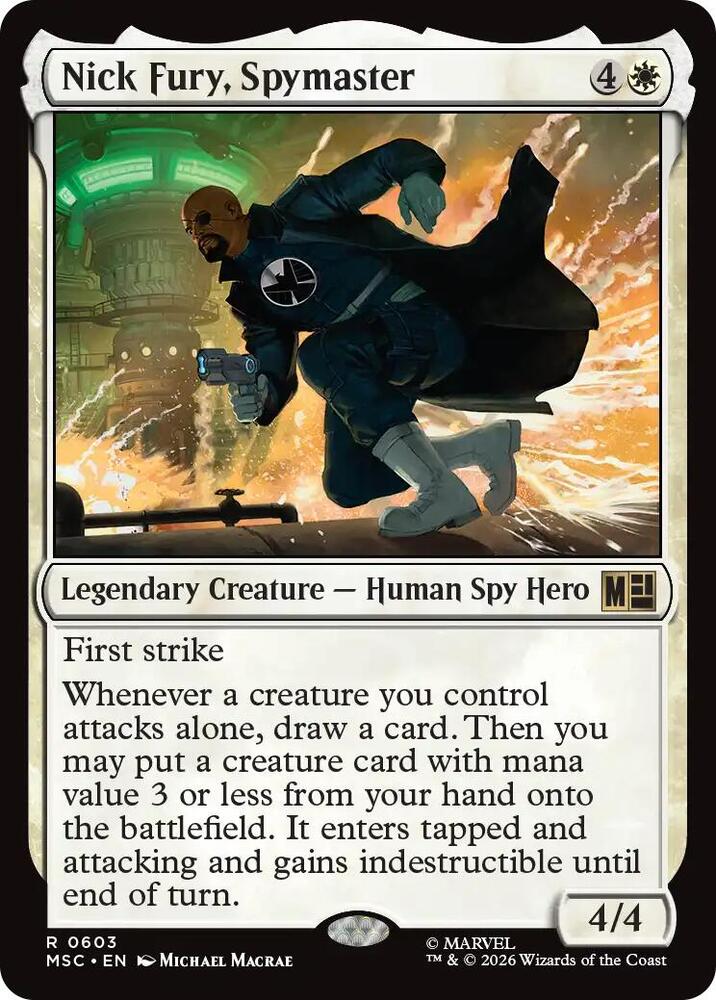 Nick Fury, Spymaster (603) [Marvel Super Heroes Commander]