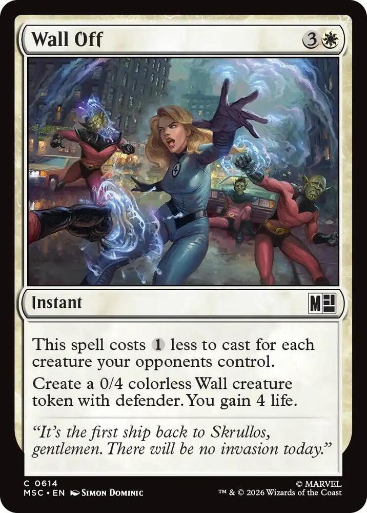 Wall Off (614) [Marvel Super Heroes Commander]