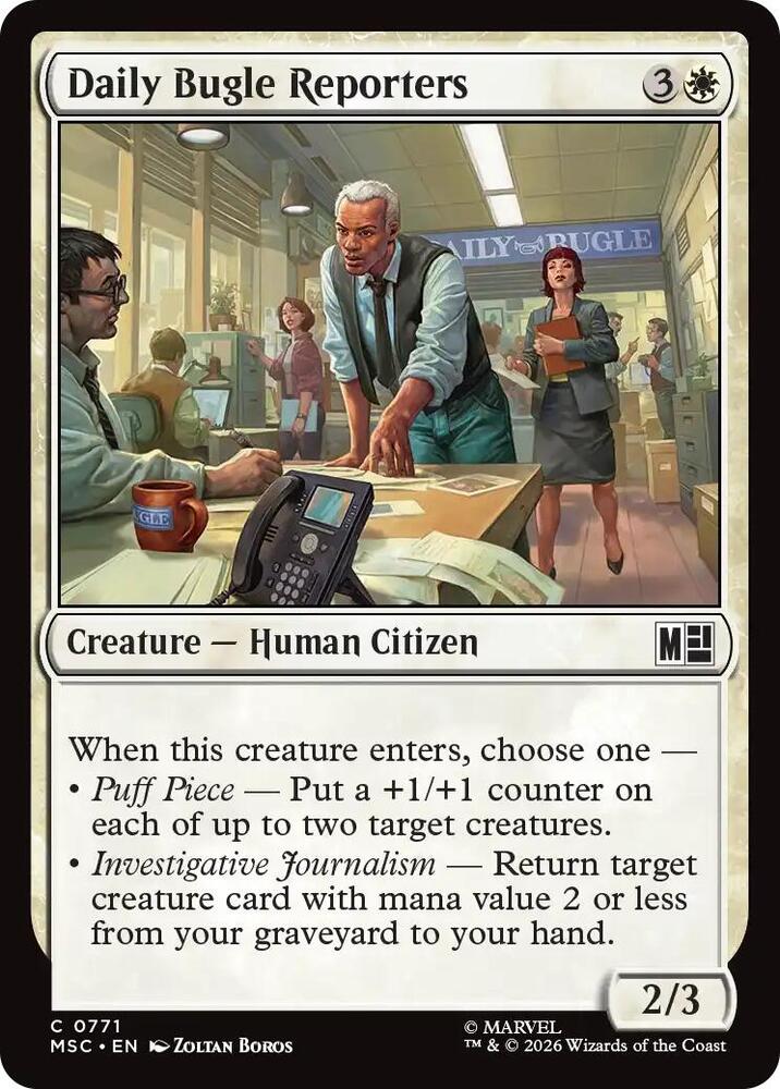 Daily Bugle Reporters (771) [Marvel Super Heroes Commander]