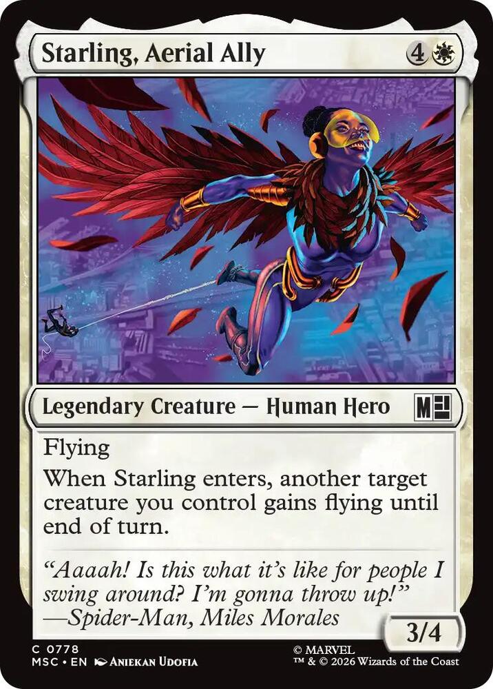 Starling, Aerial Ally (778) [Marvel Super Heroes Commander]