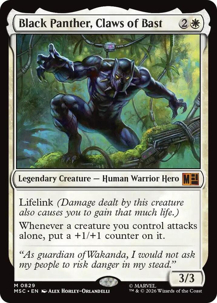 Black Panther, Claws of Bast (829) [Marvel Super Heroes Commander]