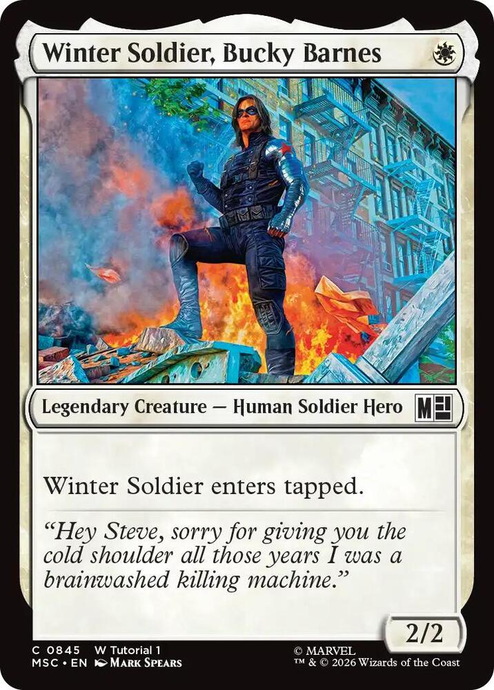 Winter Soldier, Bucky Barnes (0845) [Marvel Super Heroes Commander]
