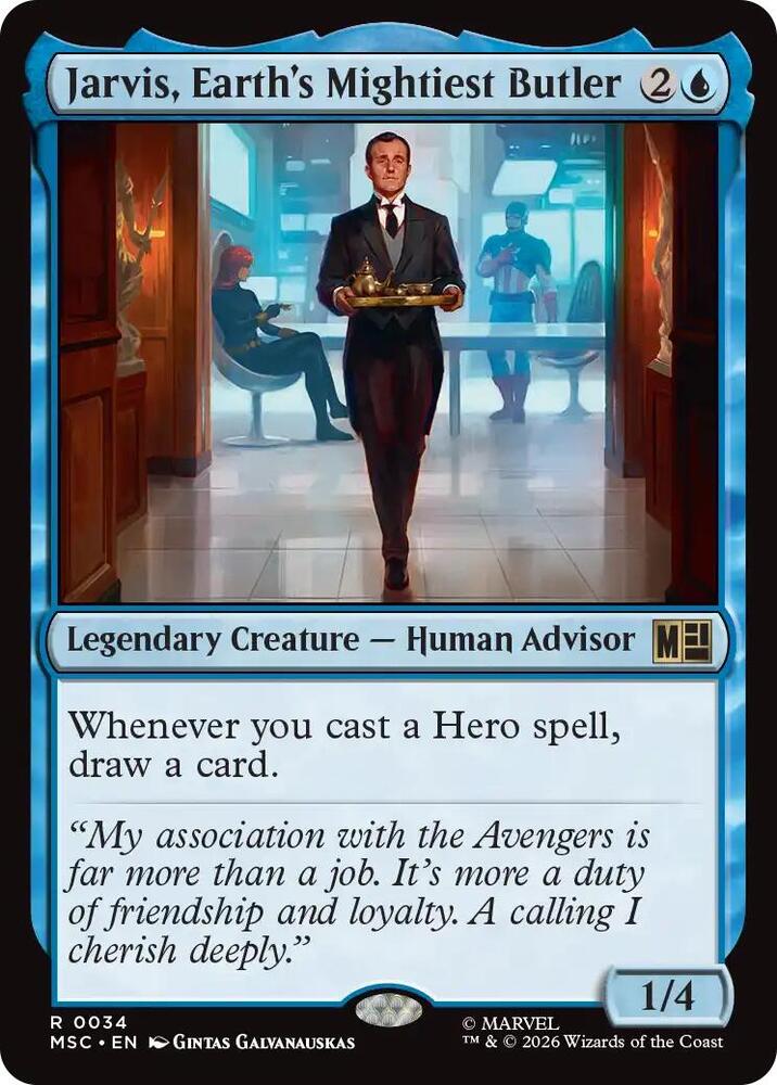 Jarvis, Earth's Mightiest Butler (34) [Marvel Super Heroes Commander]