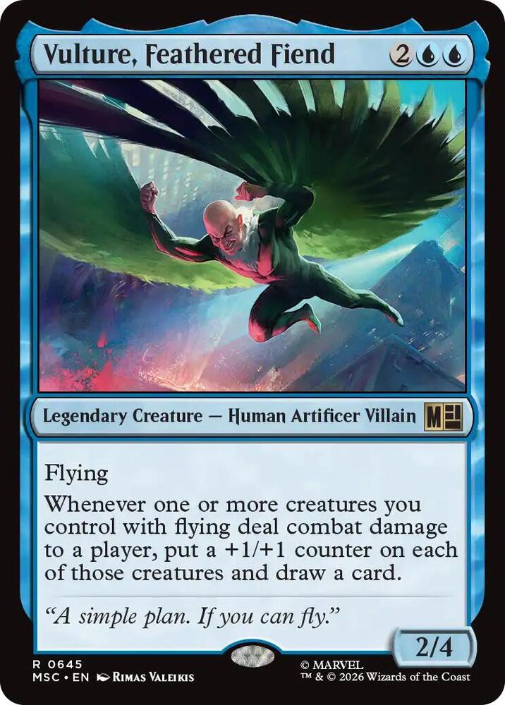 Vulture, Feathered Fiend (645) [Marvel Super Heroes Commander]