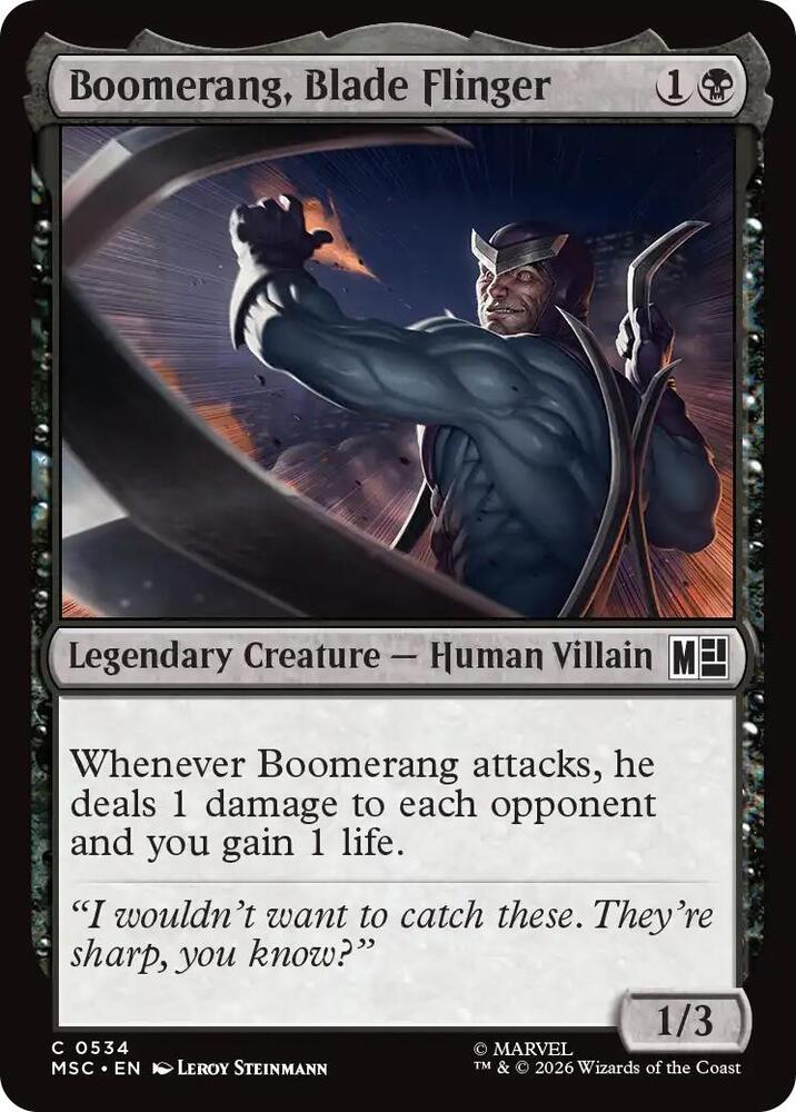 Boomerang, Blade Flinger (534) [Marvel Super Heroes Commander]