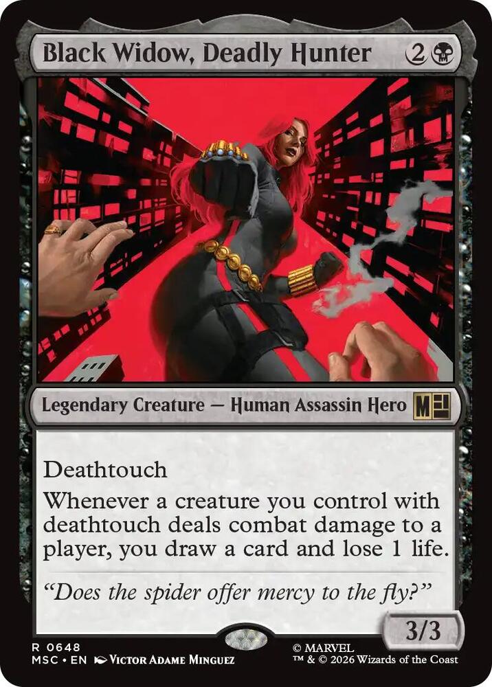 Black Widow, Deadly Hunter (648) [Marvel Super Heroes Commander]