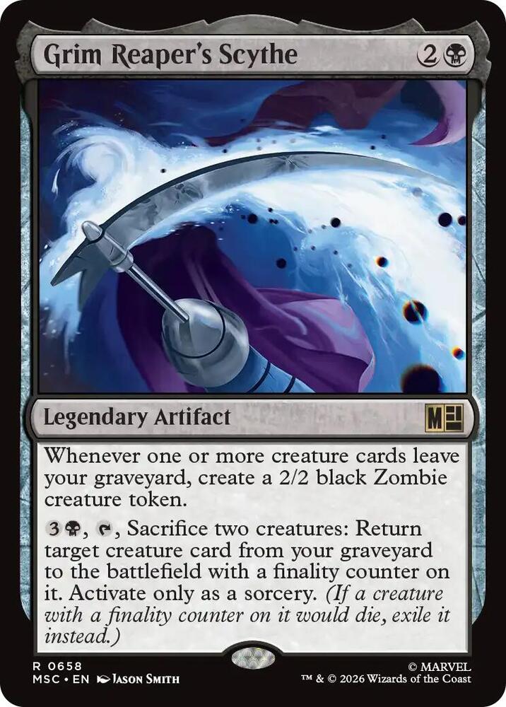 Grim Reaper's Scythe (658) [Marvel Super Heroes Commander]