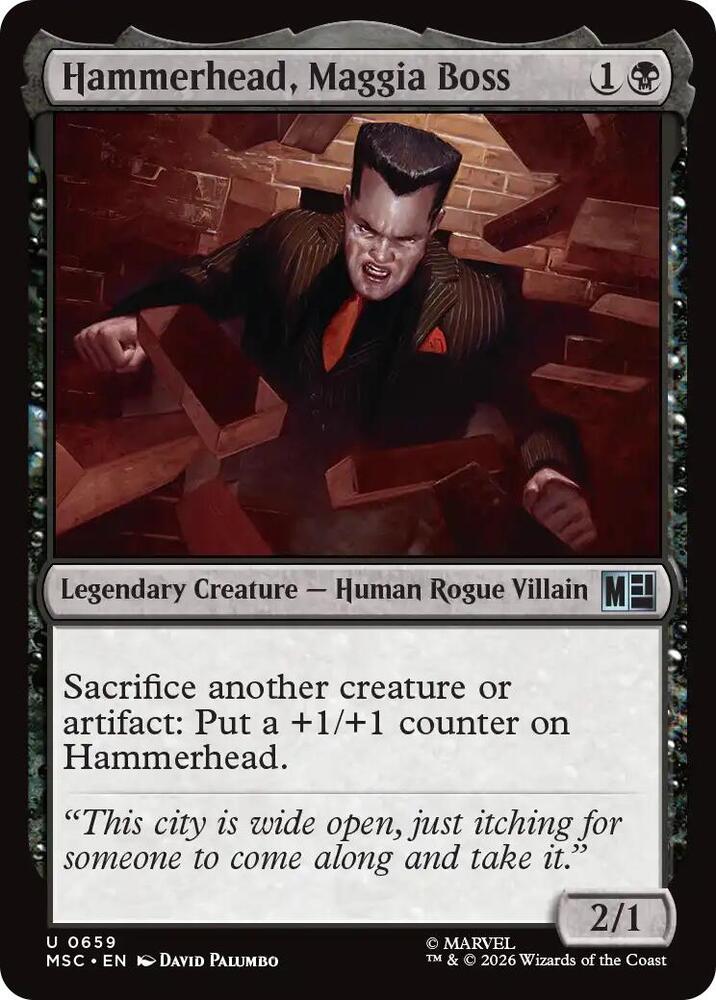Hammerhead, Maggia Boss (659) [Marvel Super Heroes Commander]
