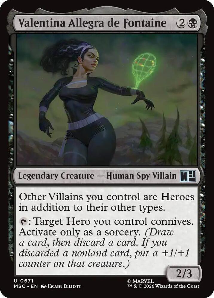 Valentina Allegra de Fontaine (671) [Marvel Super Heroes Commander]