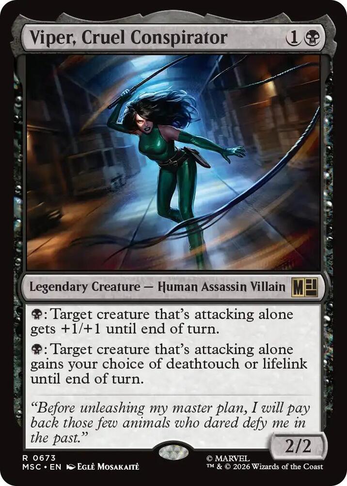 Viper, Cruel Conspirator (673) [Marvel Super Heroes Commander]