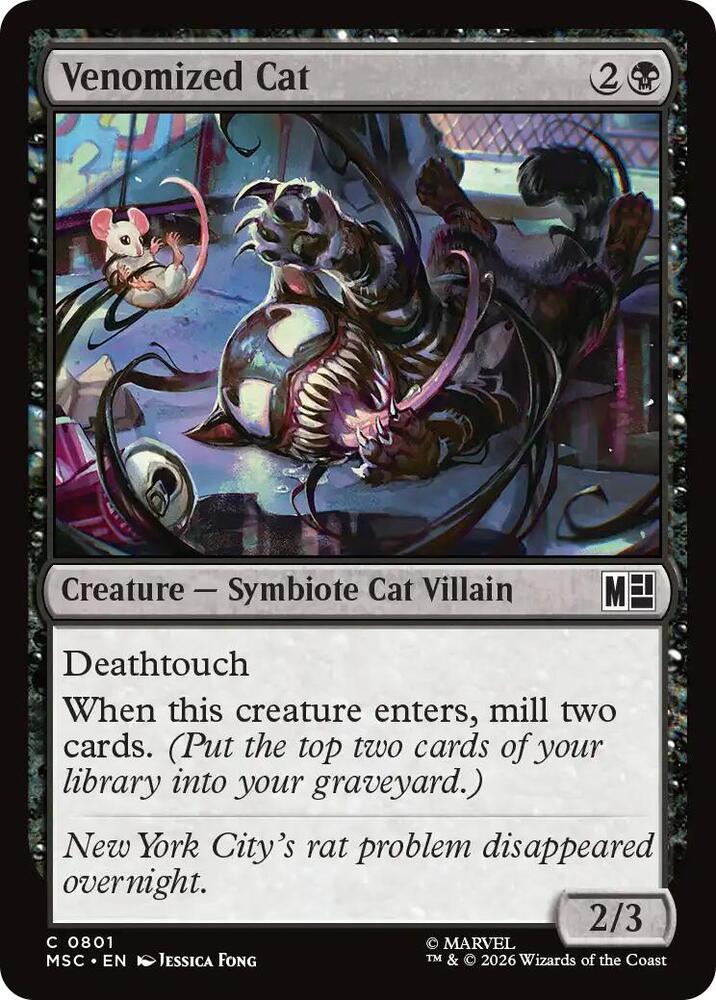 Venomized Cat (801) [Marvel Super Heroes Commander]
