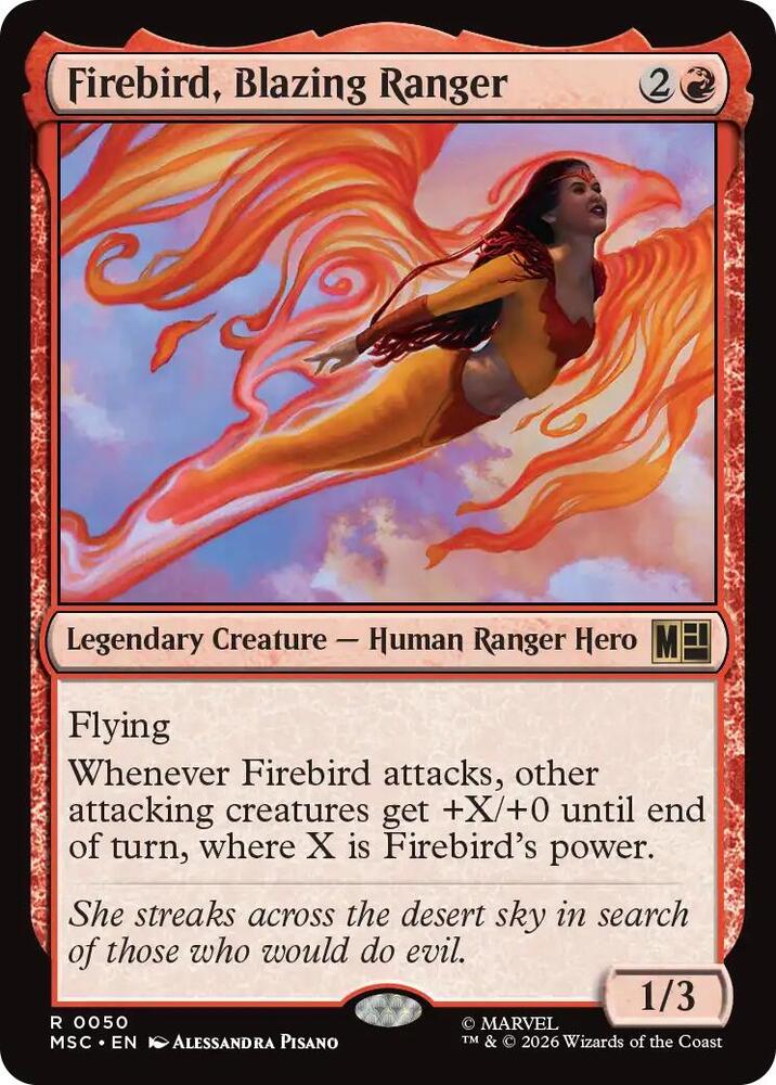 Firebird, Blazing Ranger (50) [Marvel Super Heroes Commander]