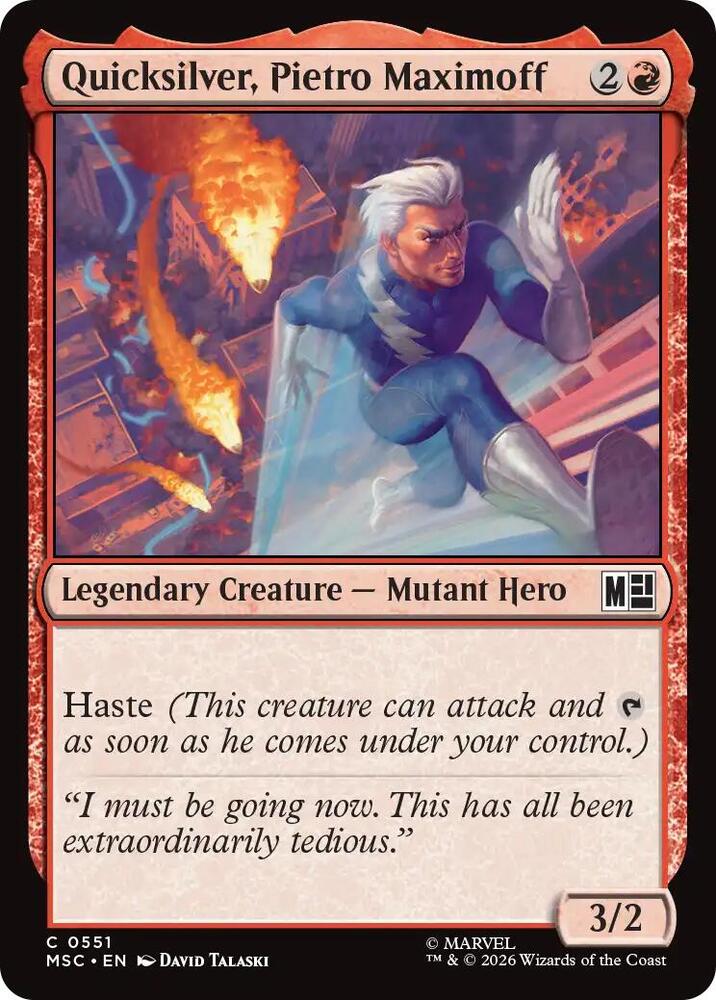 Quicksilver, Pietro Maximoff (0551) [Marvel Super Heroes Commander]
