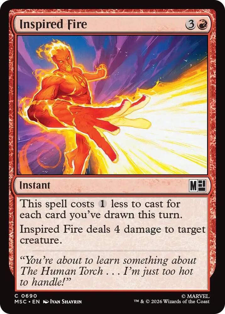 Inspired Fire (690) [Marvel Super Heroes Commander]