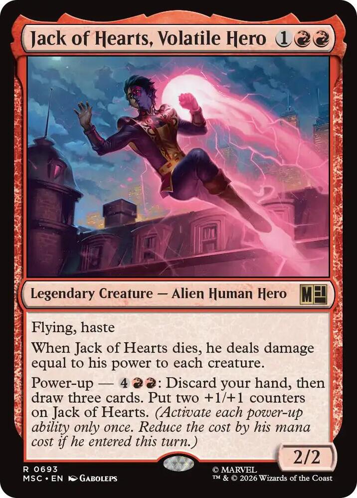 Jack of Hearts, Volatile Hero (693) [Marvel Super Heroes Commander]