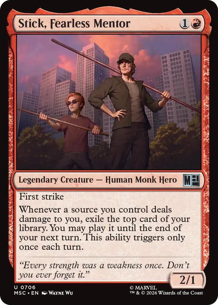 Stick, Fearless Mentor (706) [Marvel Super Heroes Commander]