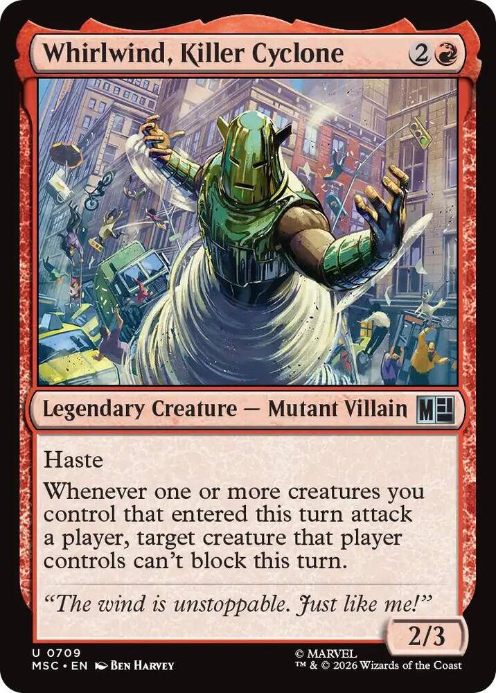 Whirlwind, Killer Cyclone (709) [Marvel Super Heroes Commander]
