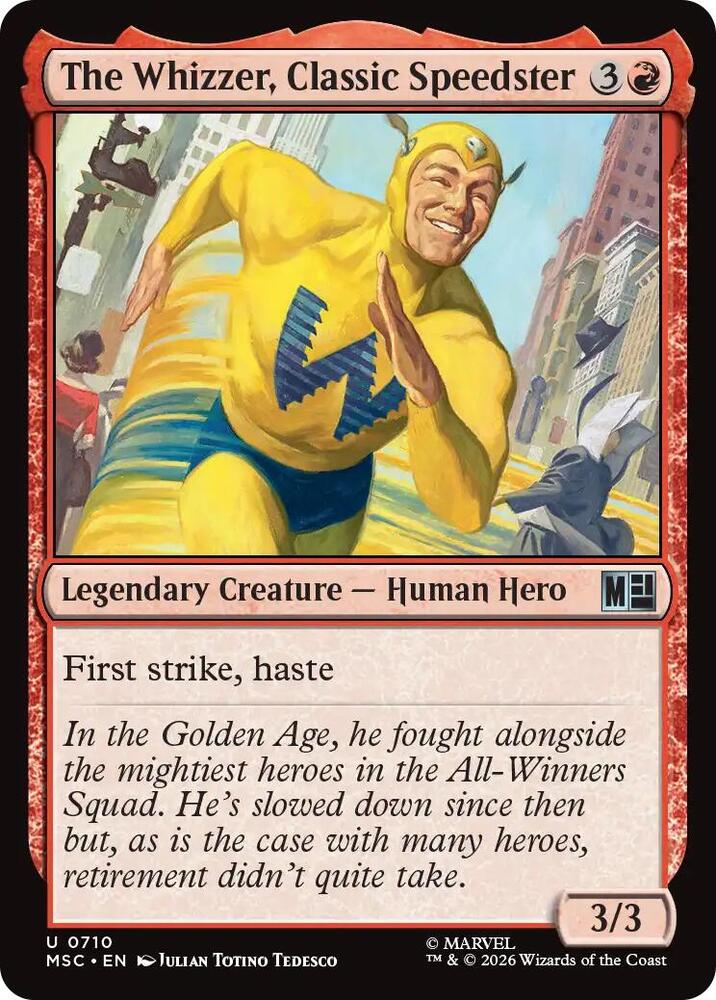 The Whizzer, Classic Speedster (710) [Marvel Super Heroes Commander]