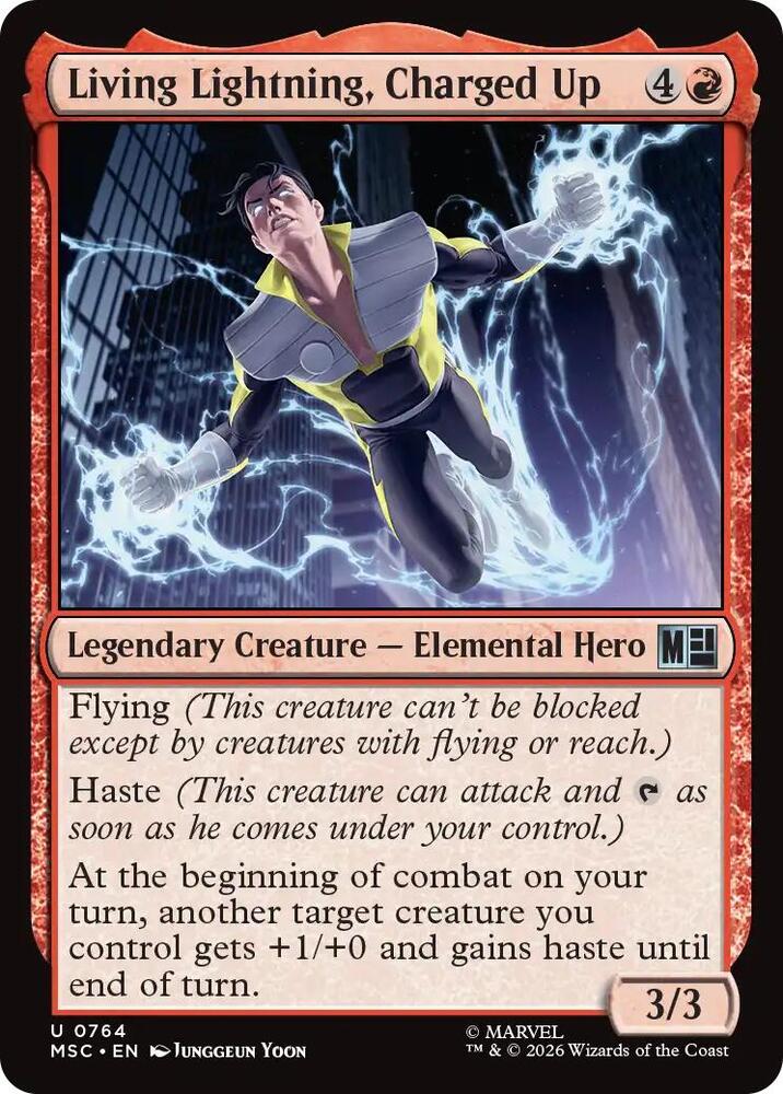 Living Lightning, Charged Up (764) [Marvel Super Heroes Commander]