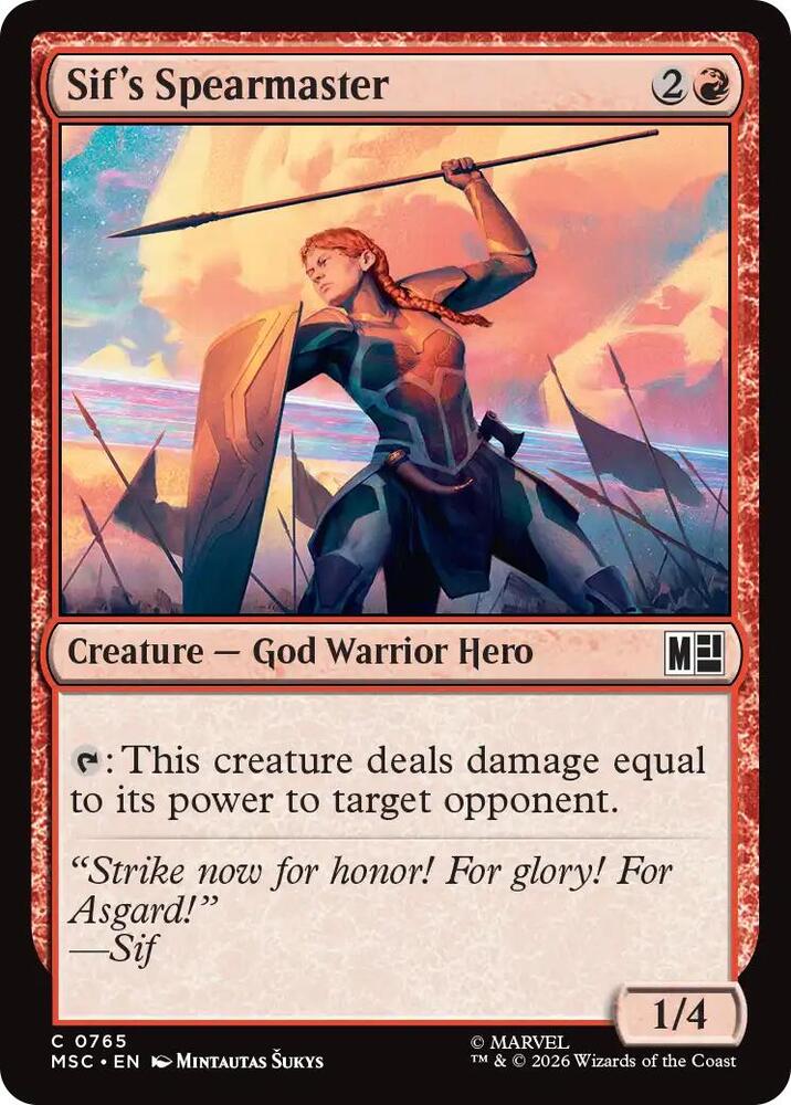 Sif's Spearmaster (765) [Marvel Super Heroes Commander]