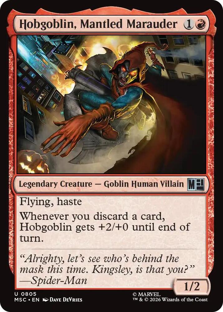 Hobgoblin, Mantled Marauder (805) [Marvel Super Heroes Commander]