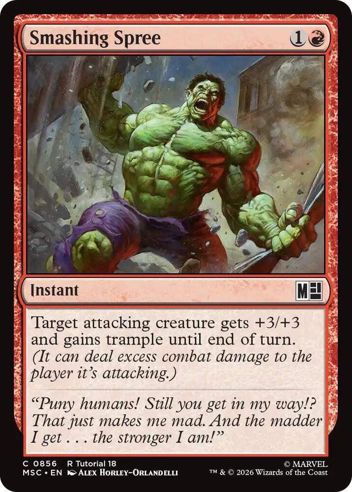 Smashing Spree (0856) [Marvel Super Heroes Commander]