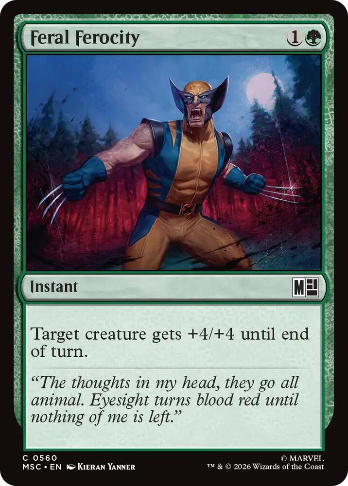 Feral Ferocity (560) [Marvel Super Heroes Commander]